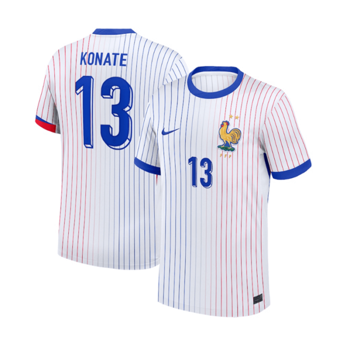 France 2024 Euro Cup Away Shirt with KONATE