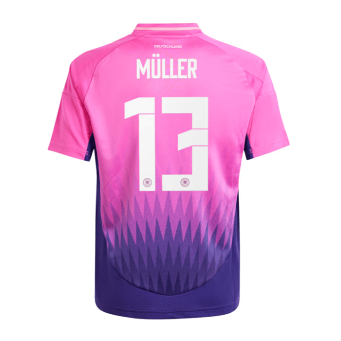 Germany 2024 Euro Cup Away Shirt with MÜLLER - 图片 3