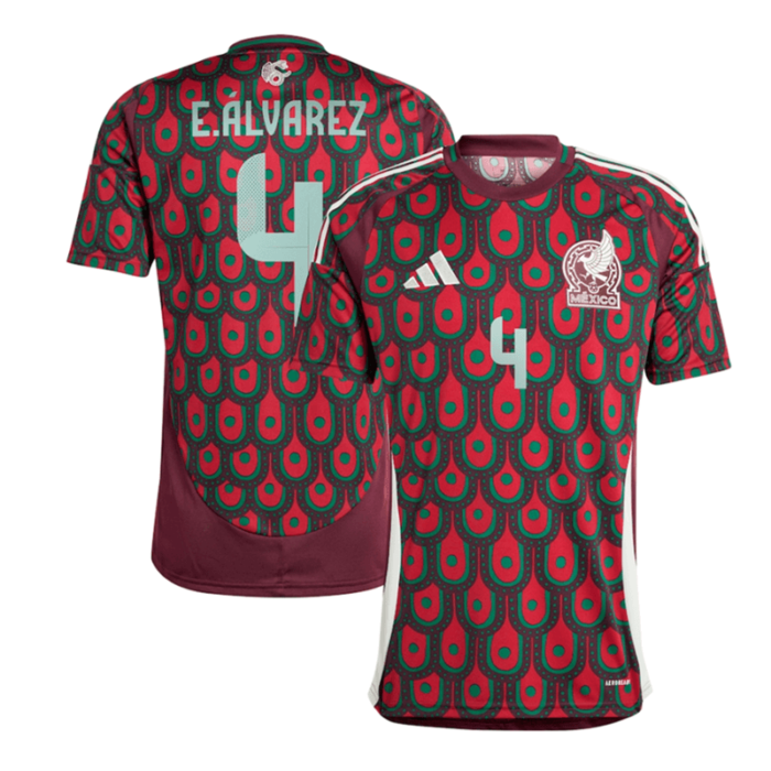 Mexico 2024 Copa America Home Shirt with ALVAREZ