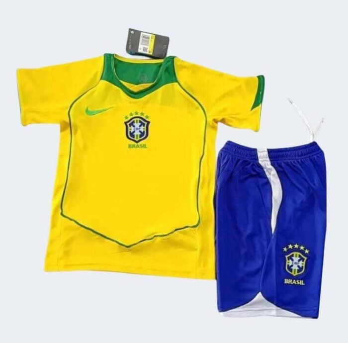 Brazil Retro Kits 2004 Home Kids Kits