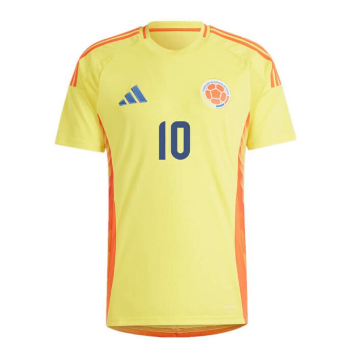 Colombia 2024 Copa America Home Shirt with JAMES - 图片 2