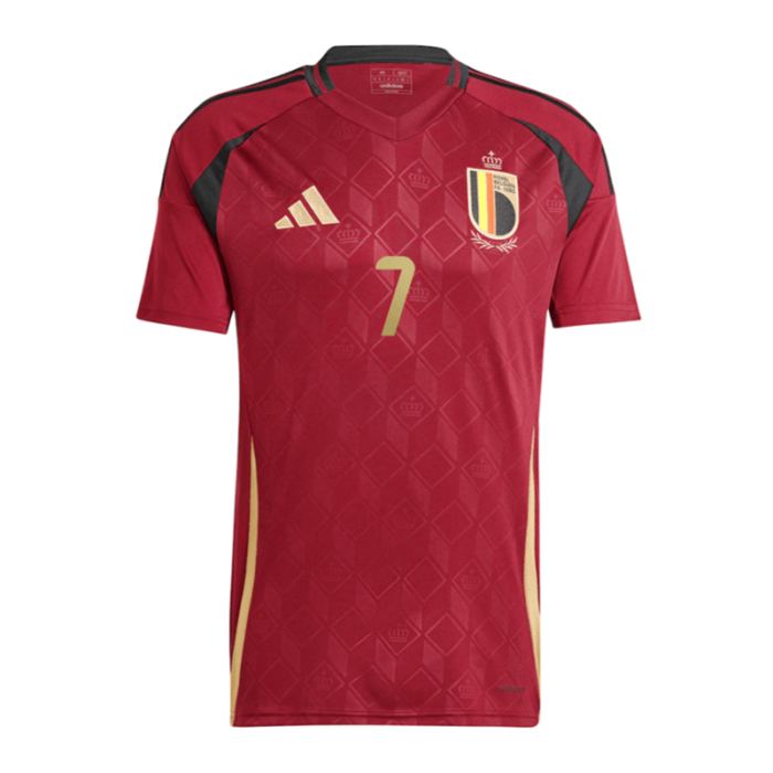 Belgium 2024 Euro Cup Home Shirt with DE BRUYNE - 图片 2