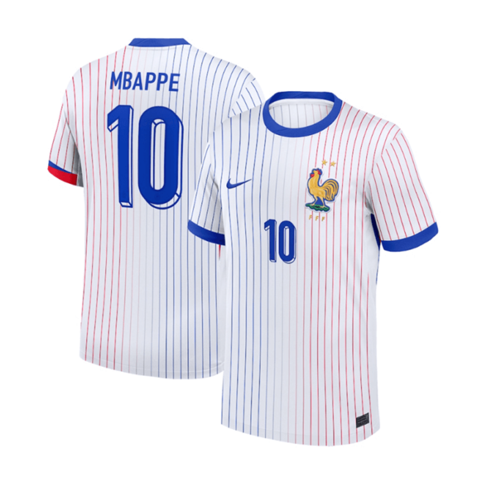 France 2024 Euro Cup Away Shirt with MBAPPE