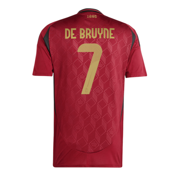 Belgium 2024 Euro Cup Home Shirt with DE BRUYNE