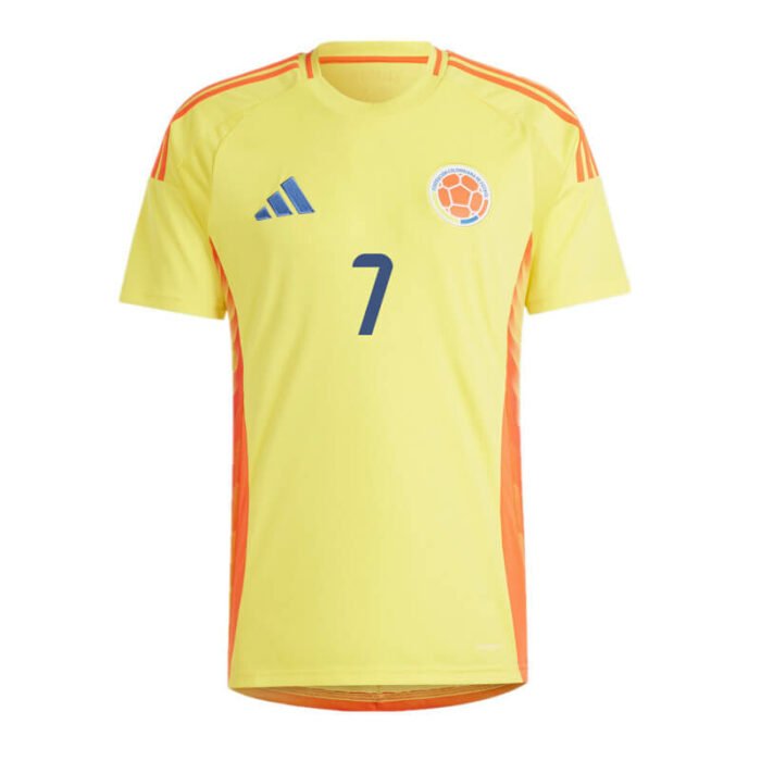 Colombia 2024 Copa America Home Shirt with LUIS DÍAZ - 图片 2