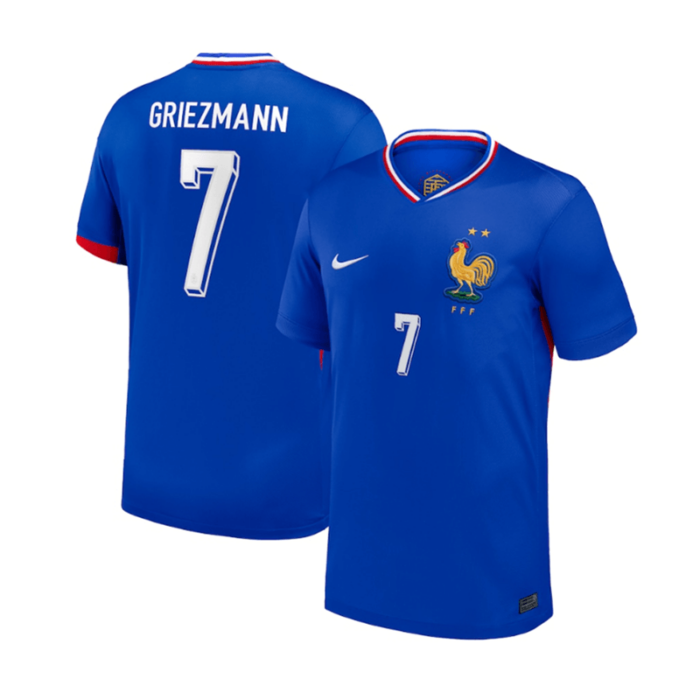 France 2024 Euro Cup Home Shirt with GRIEZMANN