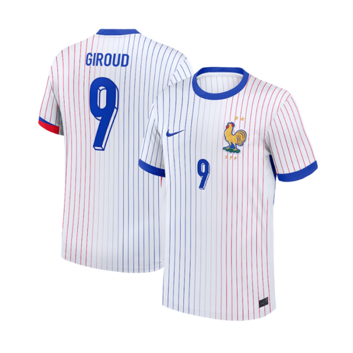 France 2024 Euro Cup Away Shirt with GIROUD