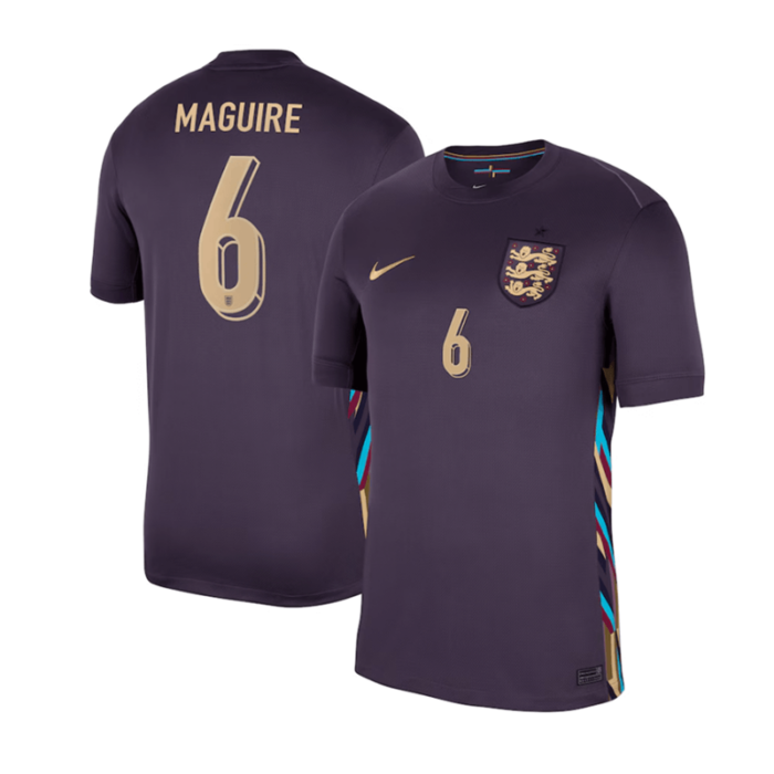 England 2024 Euro Cup Away Shirt with Maquire