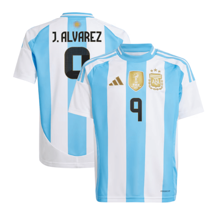 Argentina 2024 Copa America Home Shirt with J.ALVAREZ