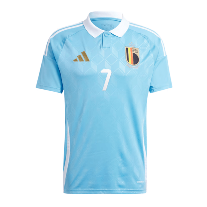 Belgium 2024 Euro Cup Away Shirt with DE BRUYNE - 图片 2