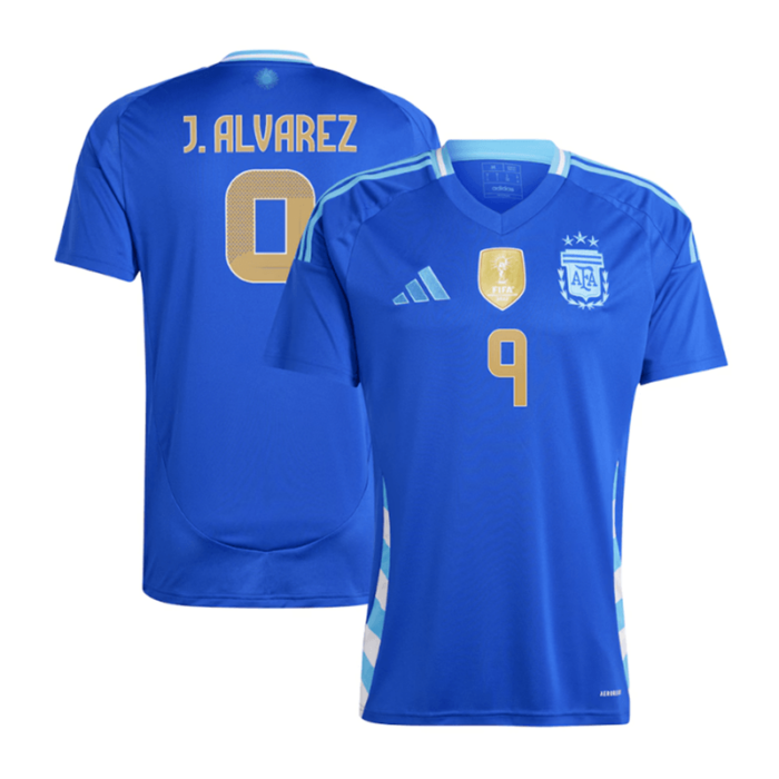 Argentina 2024 Copa America Away Shirt with J.ALVAREZ