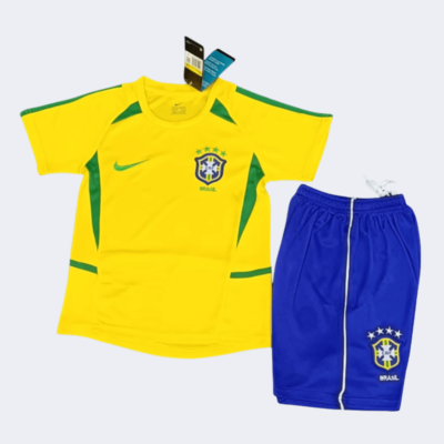 Brazil Retro Kits 2002 Home Kids Kits