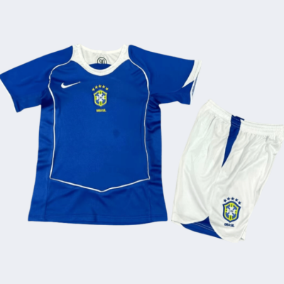 Brazil Retro Kits 2004 Away Kids Kits