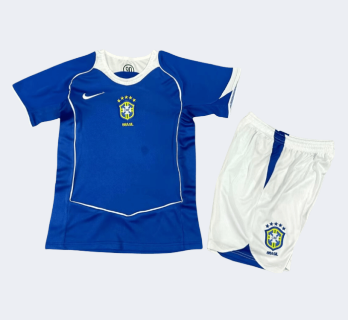 Brazil Retro Kits 2004 Away Kids Kits