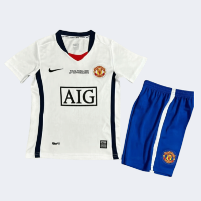 Man United Retro Kits 2008/09 Away Kids Kits