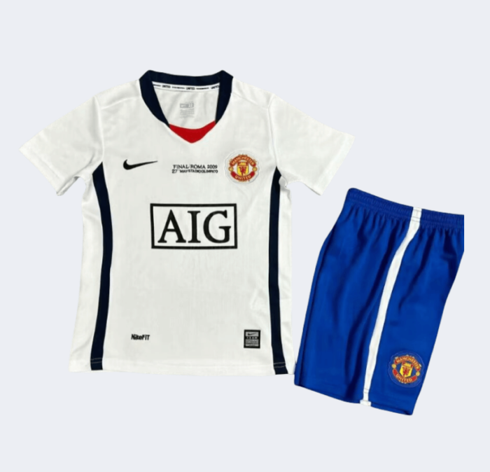 Man United Retro Kits 2008/09 Away Kids Kits