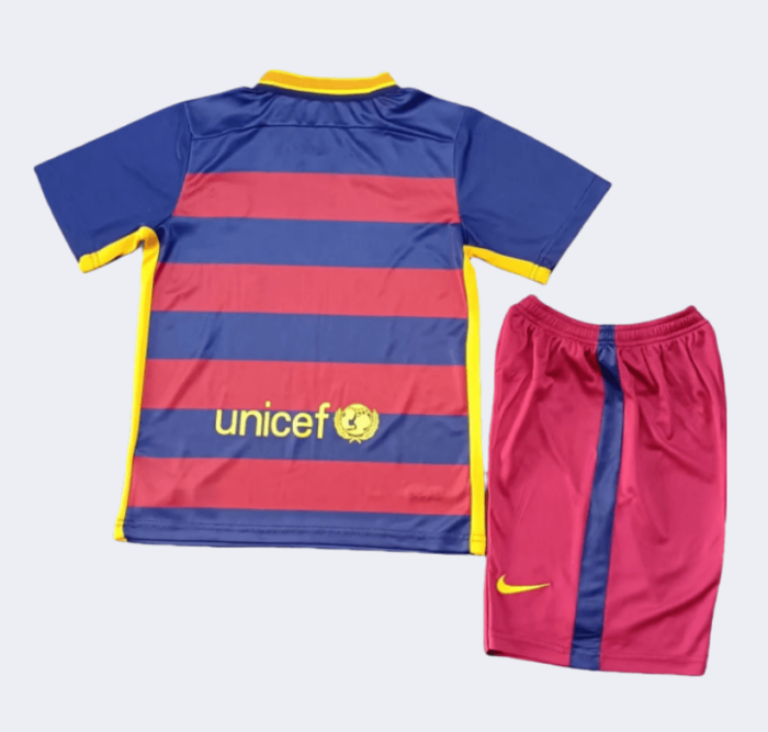 Barcelona Retro Kits 15/16 Home Kids Kits - 图片 2