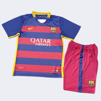 Barcelona Retro Kits 15/16 Home Kids Kits