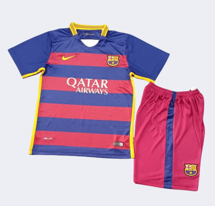 Barcelona Retro Kits 15/16 Home Kids Kits