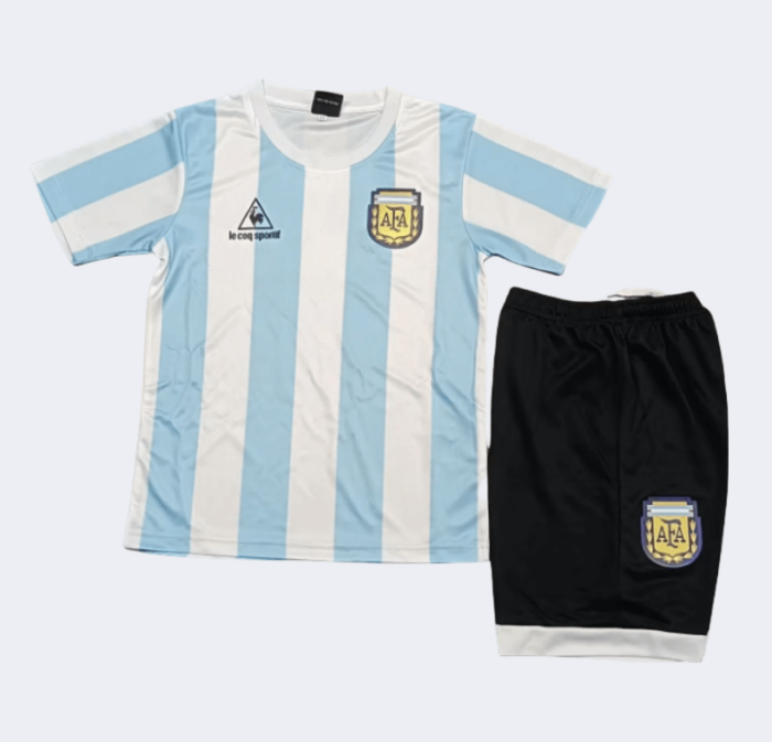 Argentina Retro Kits 1986 Home Kids Kits