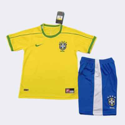 Brazil Retro Kits 1998 Home Kids Kits