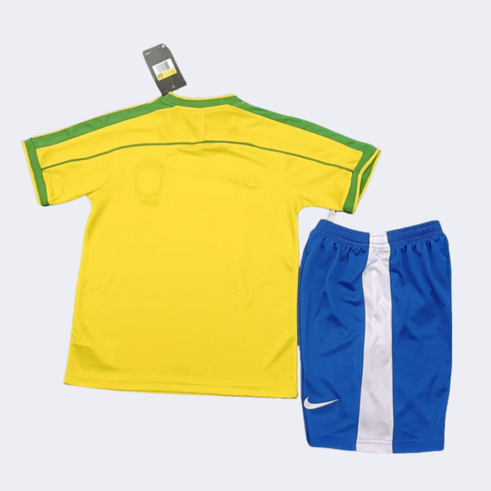 Brazil Retro Kits 1998 Home Kids Kits - 图片 2