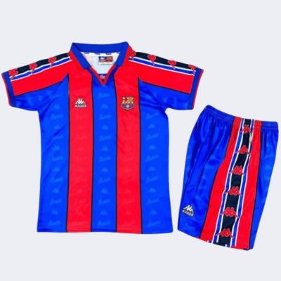 Barcelona Retro Kits 1995/97 Home Kids Kits