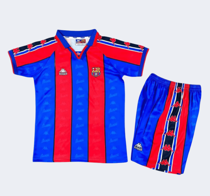 Barcelona Retro Kits 1995/97 Home Kids Kits