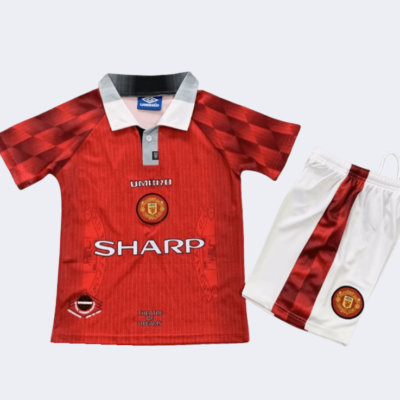 Man United Retro Kits 1996/98 Home Kids Kits