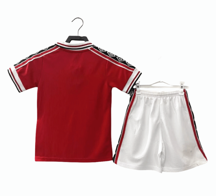 Man United Retro Kits 98/99 Home Kids Kits - 图片 2