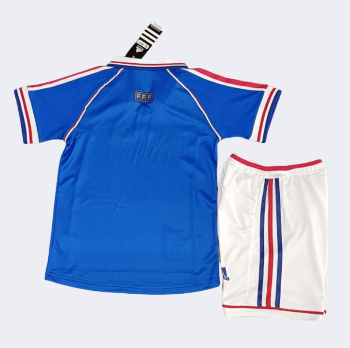 France Retro Kits 1998 Home Kids Kits - 图片 2