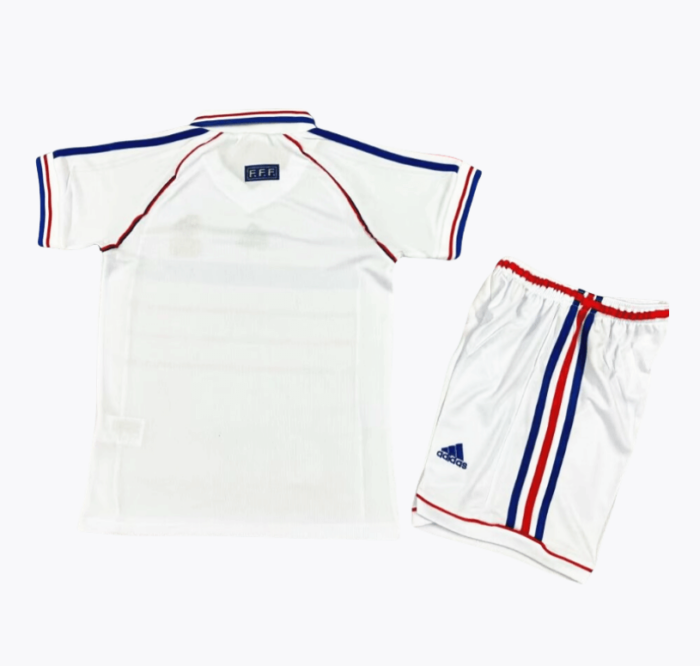 France Retro Kits 1998 Away Kids Kits - 图片 2