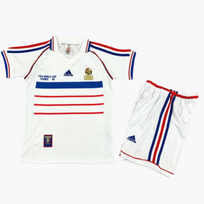 France Retro Kits 1998 Away Kids Kits