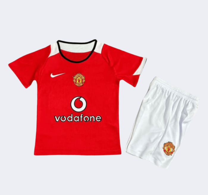 Man United Retro Kits 2004/2006 Home Kids Kits