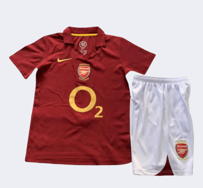 Arsenal 2005/2006 Retro Home Kids Kits