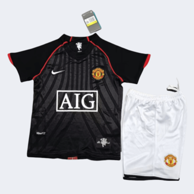 Man United 2007/2008 Retro Away Kids Kits
