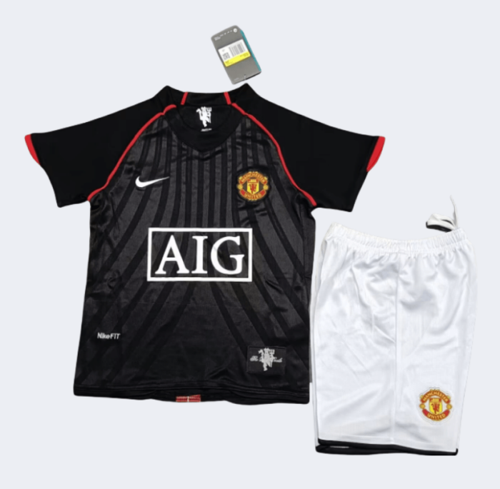 Man United 2007/2008 Retro Away Kids Kits