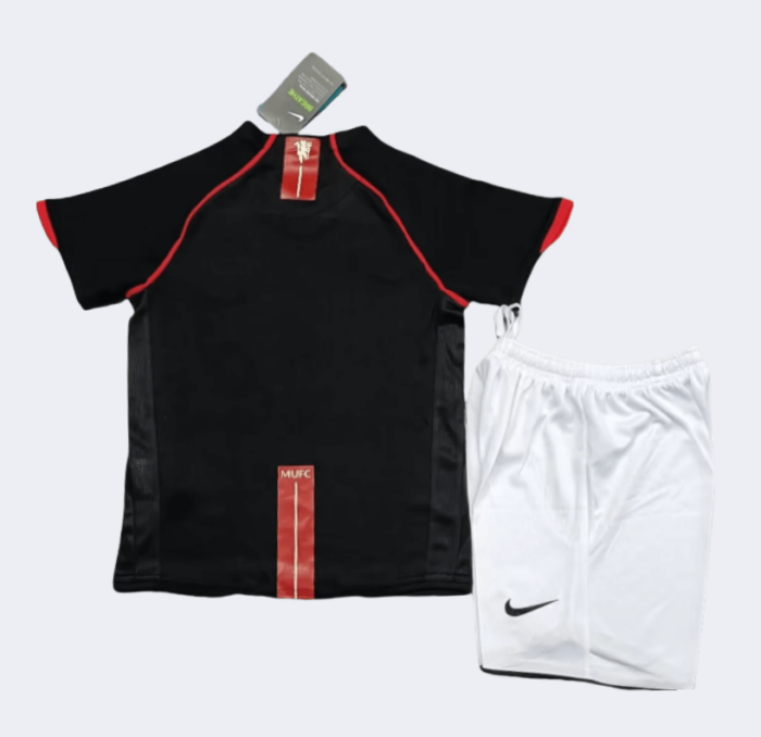 Man United 2007/2008 Retro Away Kids Kits - 图片 2