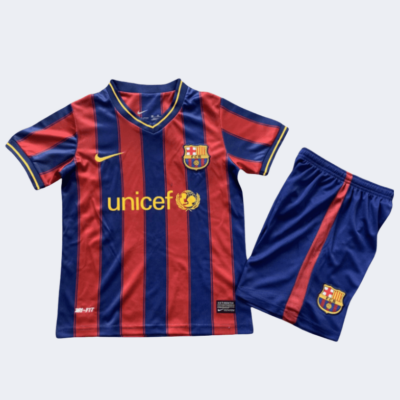 Barcelona Retro Kits 2009/2010 Home Kids Kits