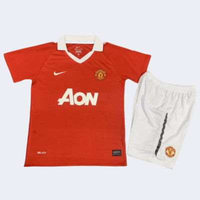Man United Retro Kits 2010/2011 Home Kids Kits