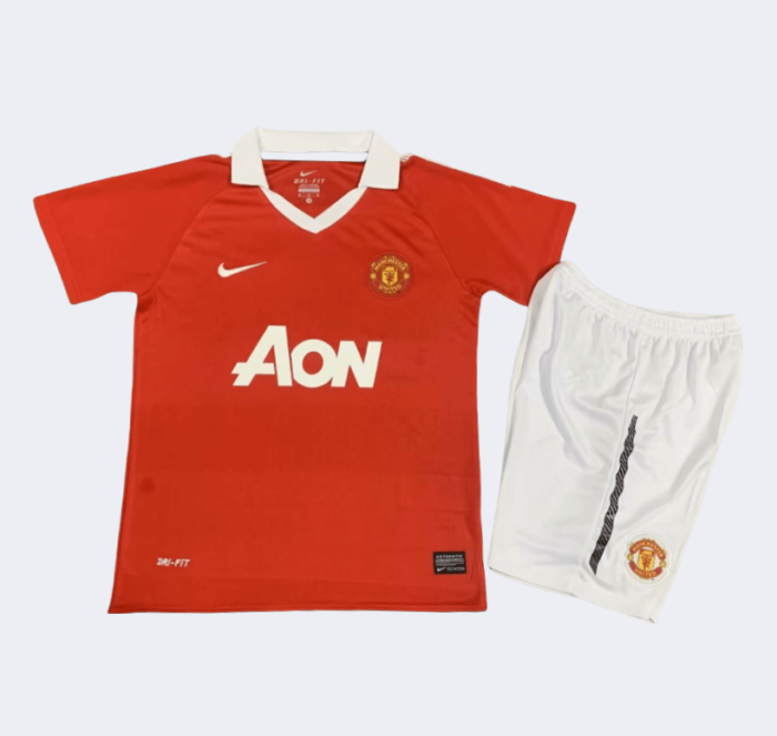 Man United Retro Kits 2010/2011 Home Kids Kits