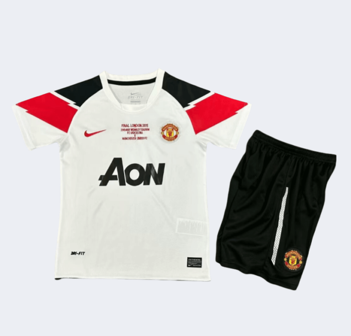 Man United Retro Kits 2010/2011 Away Kids Kits