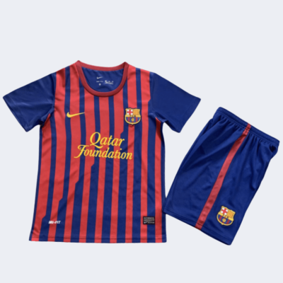 Barcelona Retro Kits 2011/2012 Home Kids Kits
