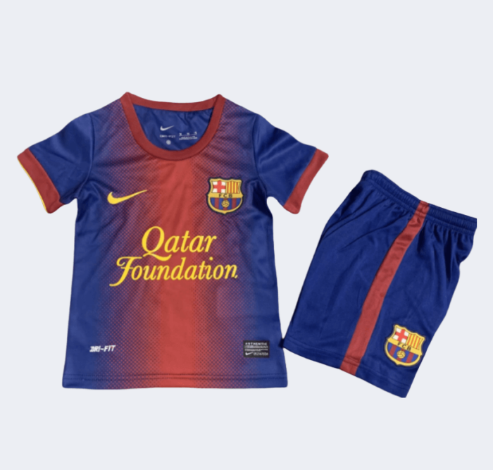 Barcelona Retro Kits 2012/2013 Home Kids Kits