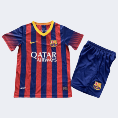 Barcelona Retro Kits 2013/2014 Home Kids Kits