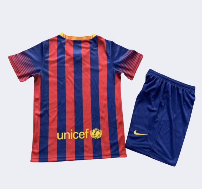 Barcelona Retro Kits 2013/2014 Home Kids Kits - 图片 2