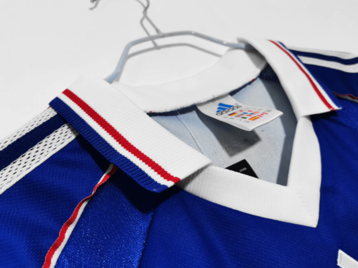 1998 France Long Sleeves Home Shirt - 图片 3