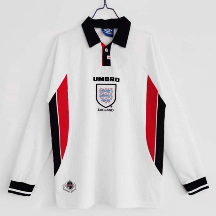 1998 England Long Sleeves Home Shirt