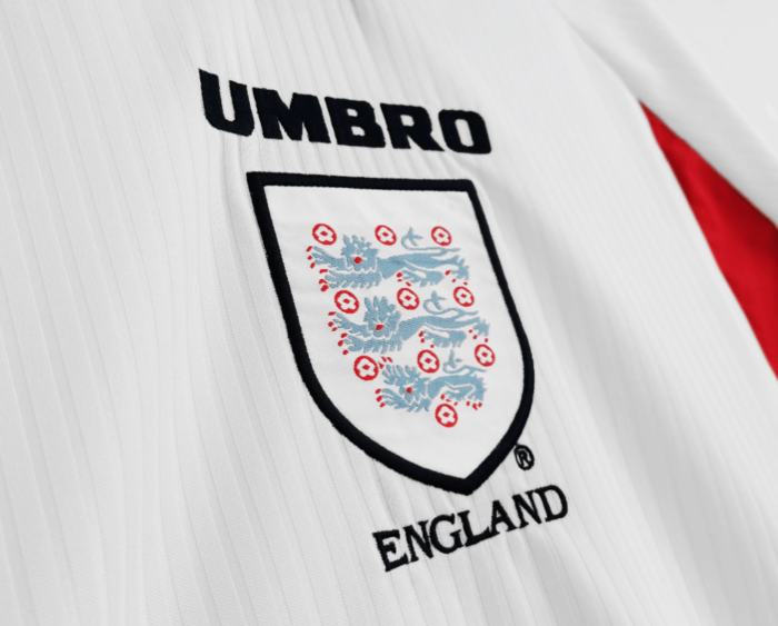1998 England Long Sleeves Home Shirt - 图片 4
