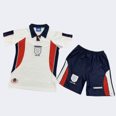 England 1998 Retro Home Kids Kits